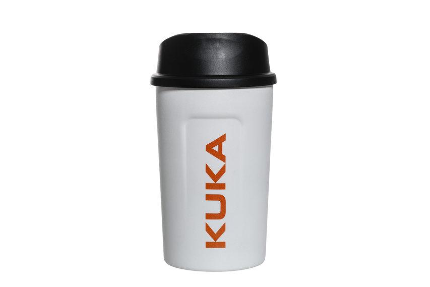 The thermo mug from KUKA, an ideal companion through the day